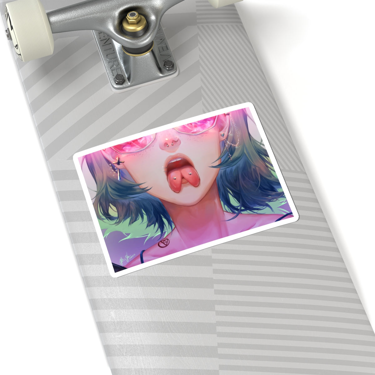 Lewd Tounge Sticker | Tounge Splitting