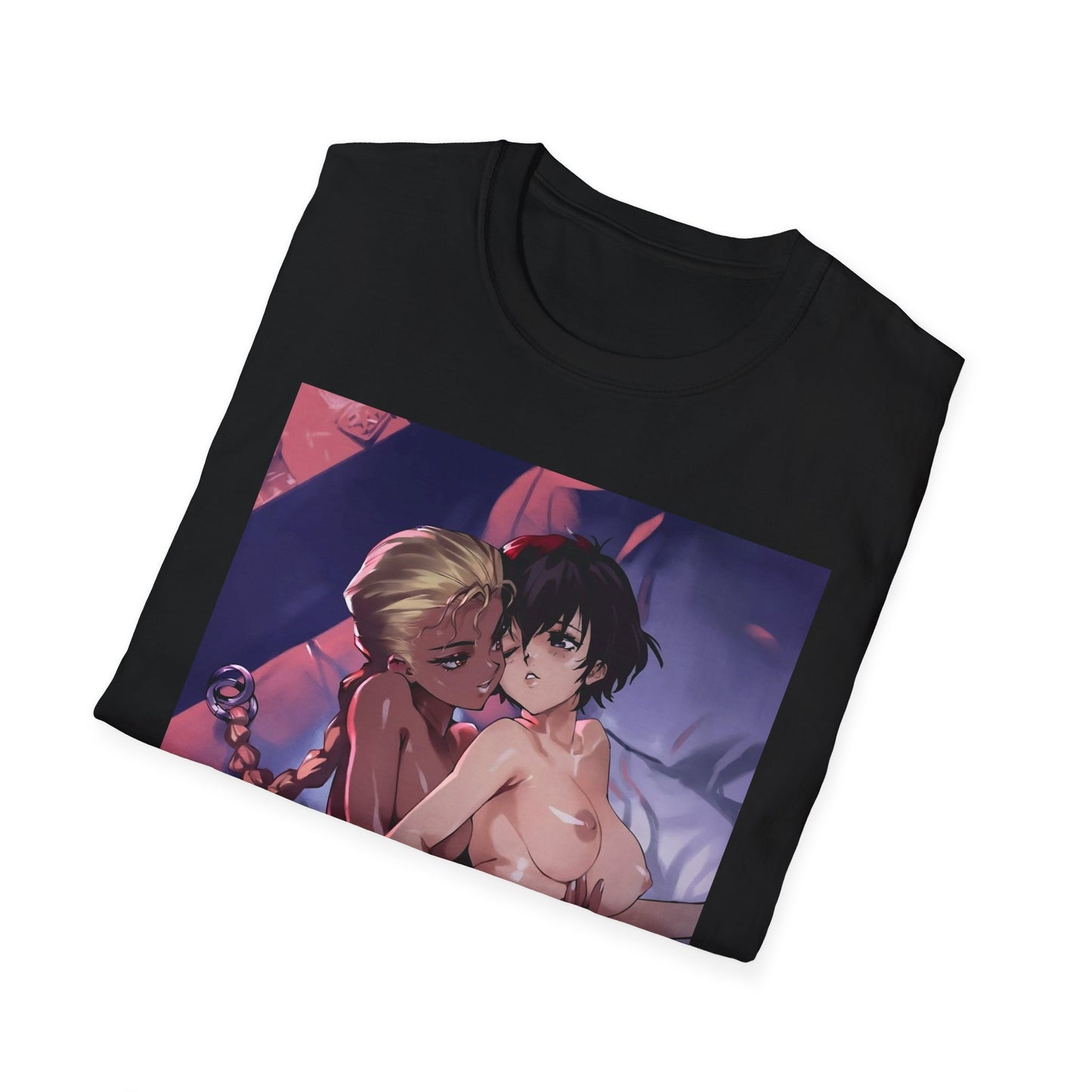 Yuri Girls T-shirt | Anime T-Shirt | Retro Anime | Ecchi | Waifu | Otaku | Beautiful | Ebony