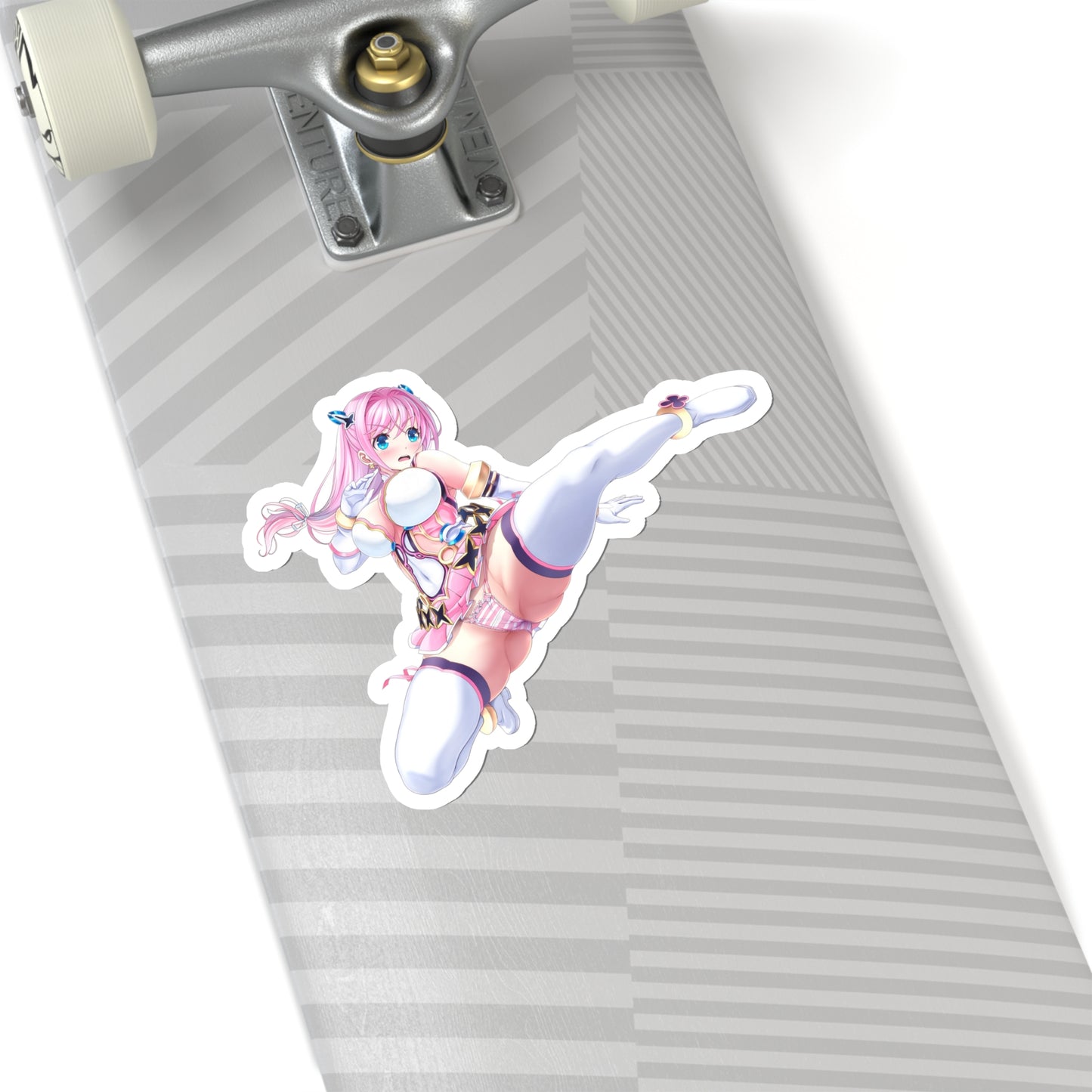 Lewd Cheery Pink Sticker | Sexy Kick | Sexy Anime Sticker | Lewd | Waifu | Otaku | Aigan Tenshi