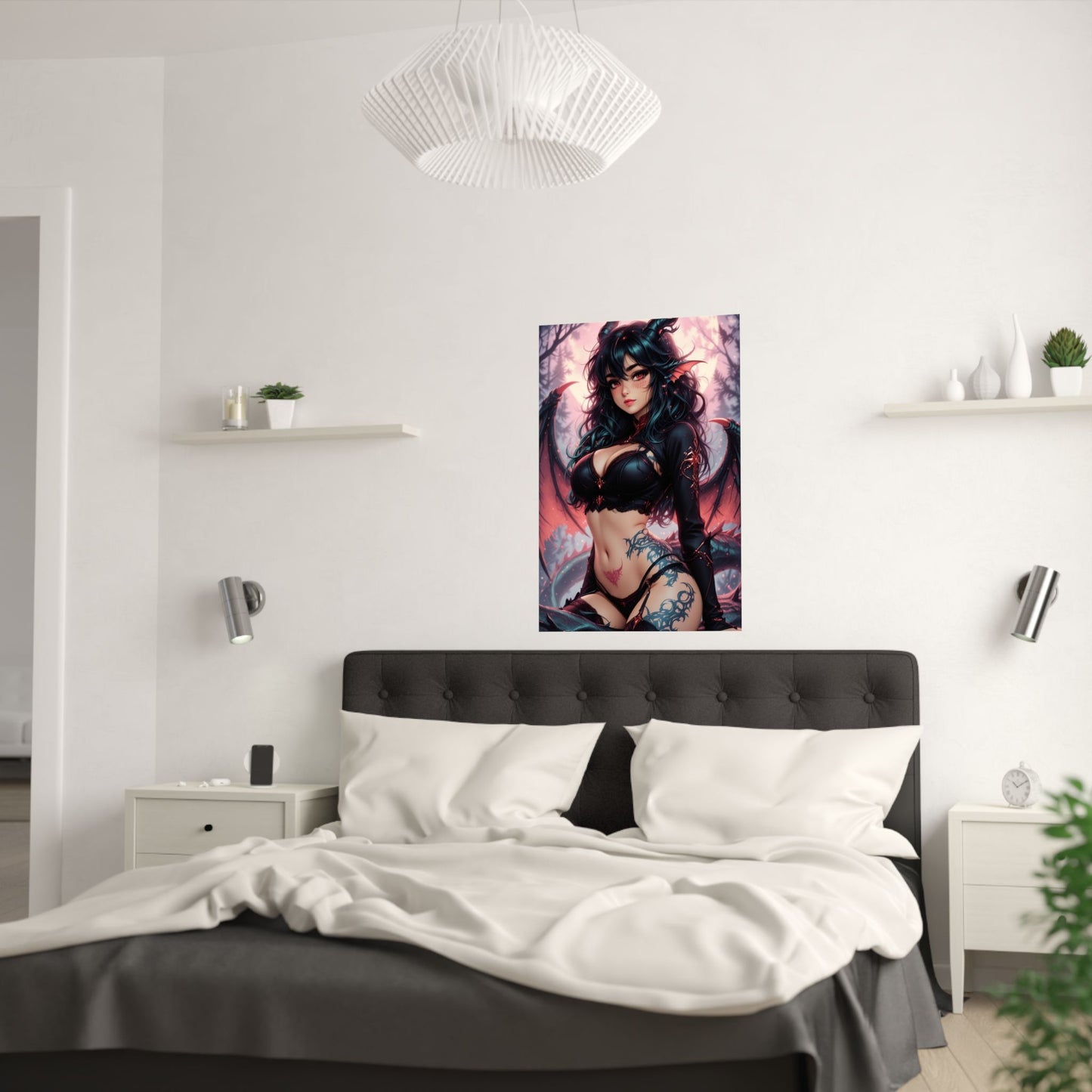 Sexy Succubus Waifu Poster | Ecchi | Demon Girl