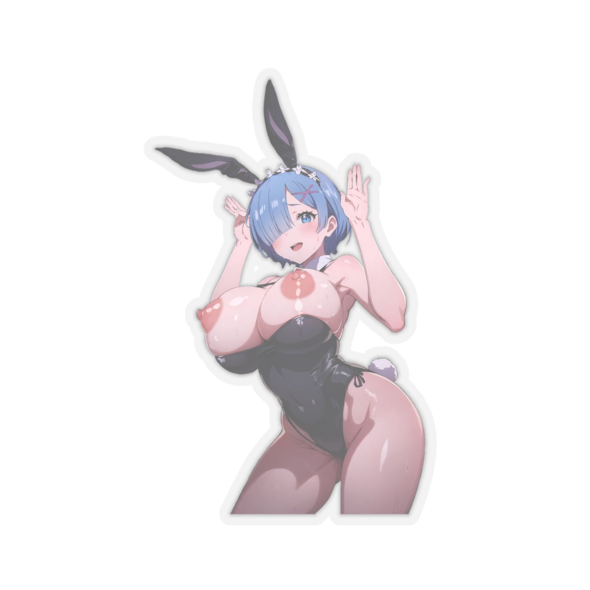 Sexy Anime Sticker | Rem | Lewd Anime Sticker | Lewd Sticker | Sexy Waifu Sticker | Re Zero | Bunny Costume | Bunny Ears | kospeko