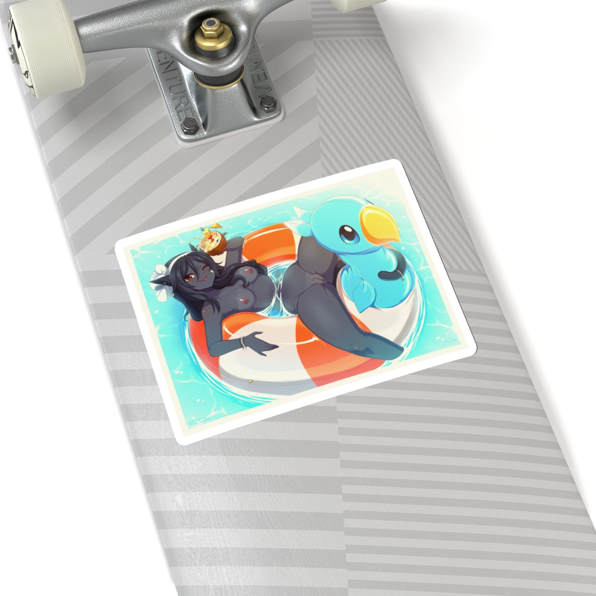 Sexy Anime Sticker | Monster Girl | Brown Skin | Cat Ears | Pussy | Lewd Anime Sticker | Hentai Sticker