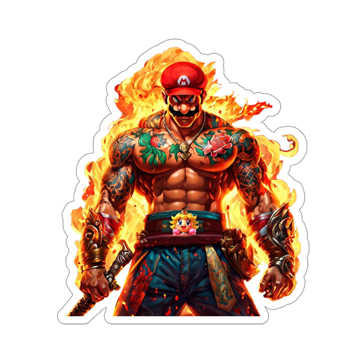 Video Game Sticker| Funny Anime Sticker | Mario Sticker | Retro Video Game