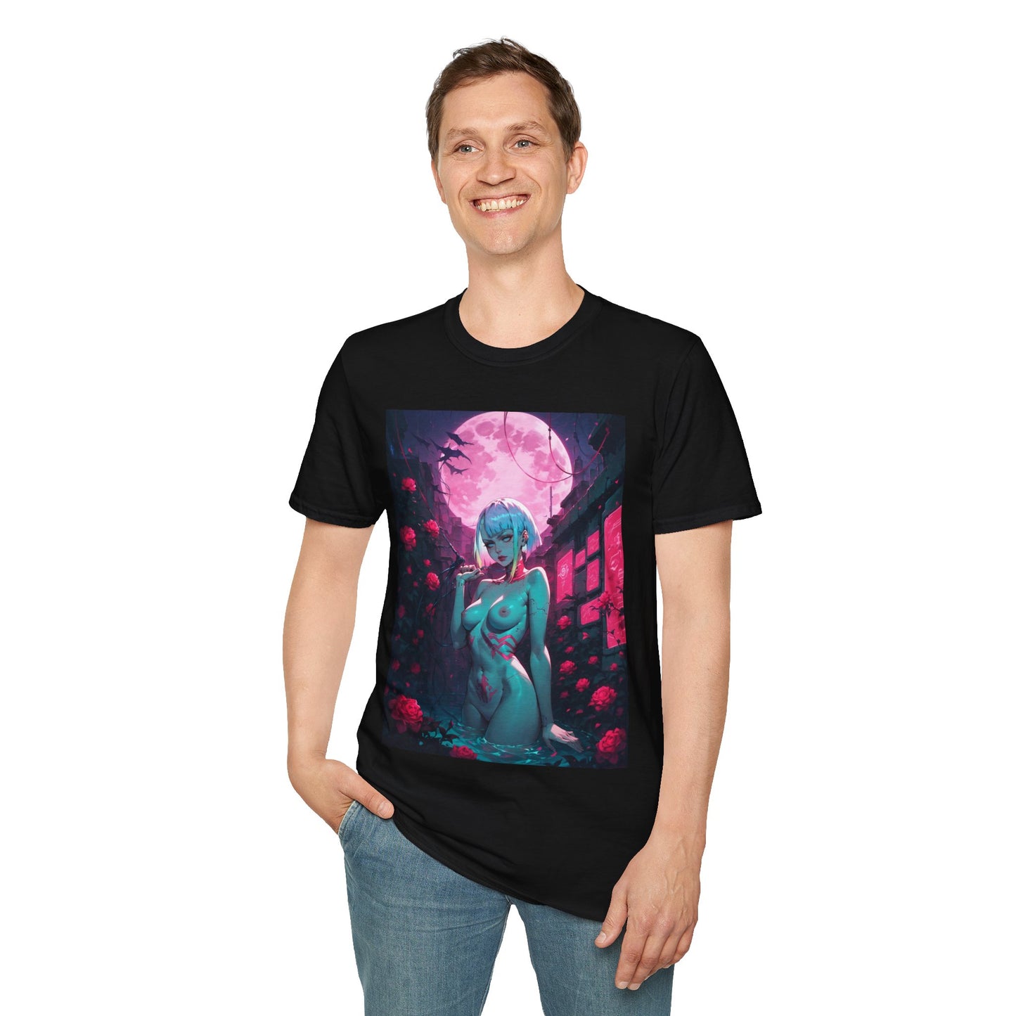 Lewd Cyberpunk Waifu T-shirt | Lucy | Ecchi | Waifu | Otaku | Oppai