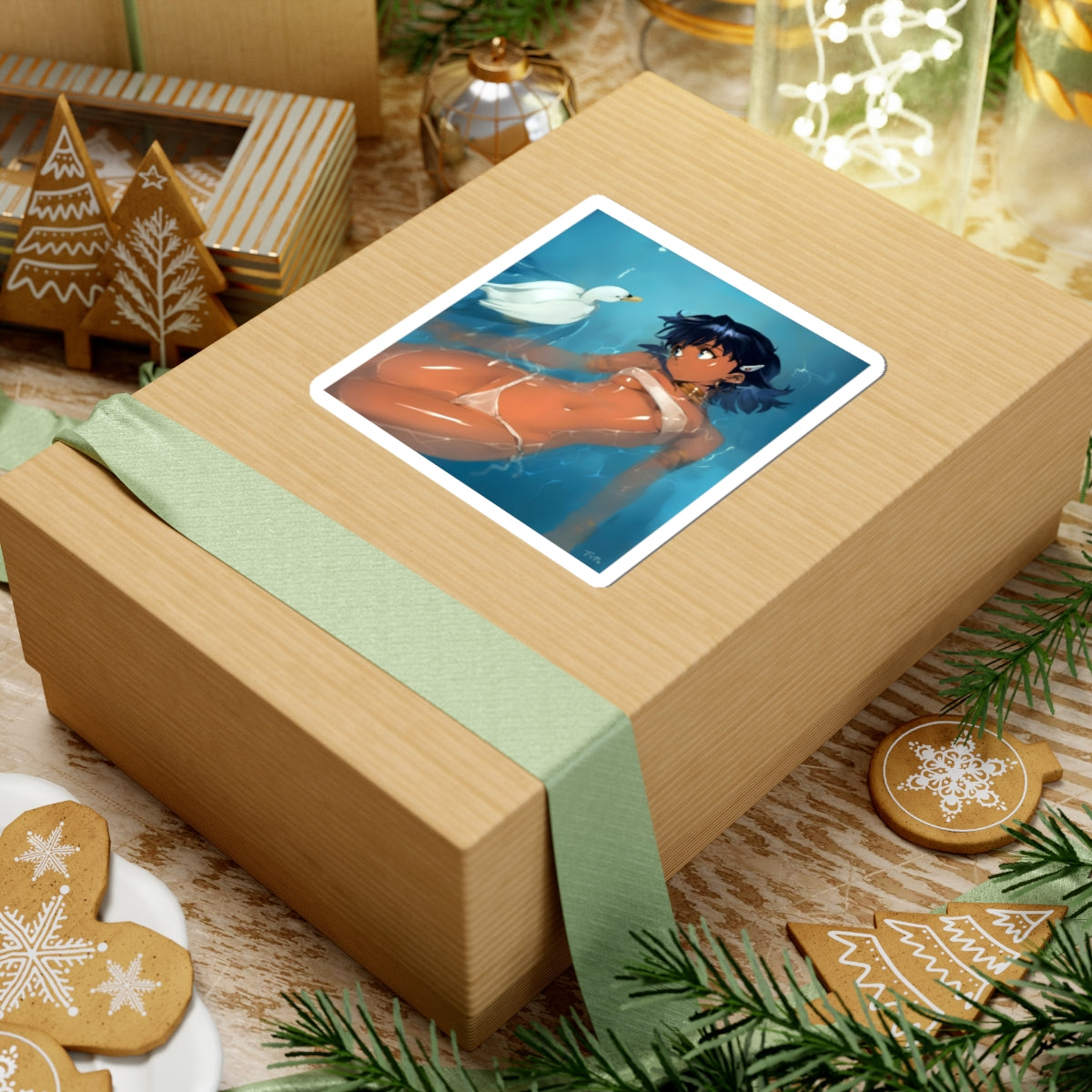 Sexy Waifu Sticker | Nadia | Yuri | Brown Skin