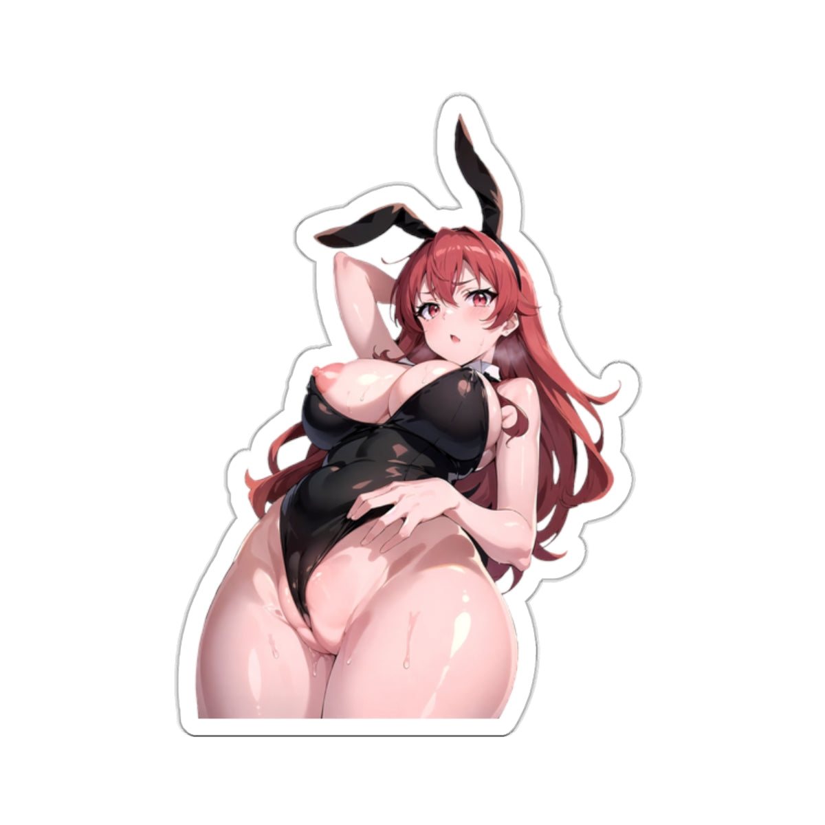 Sexy Anime Sticker | Eris | Lewd Anime Sticker | Lewd Sticker | Sexy Waifu Sticker | Bunny Ears | Bunny Costume | kospeko