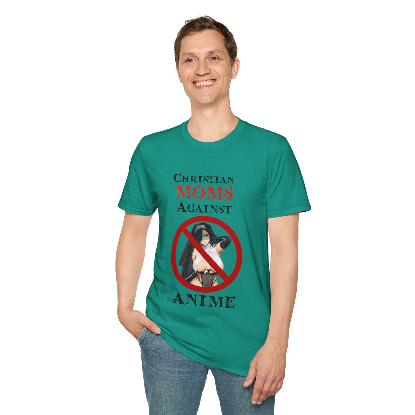 Christian Moms Against Anime | Funny Anime Shirt | Funny Tee | Weeb | Otaku | Funny