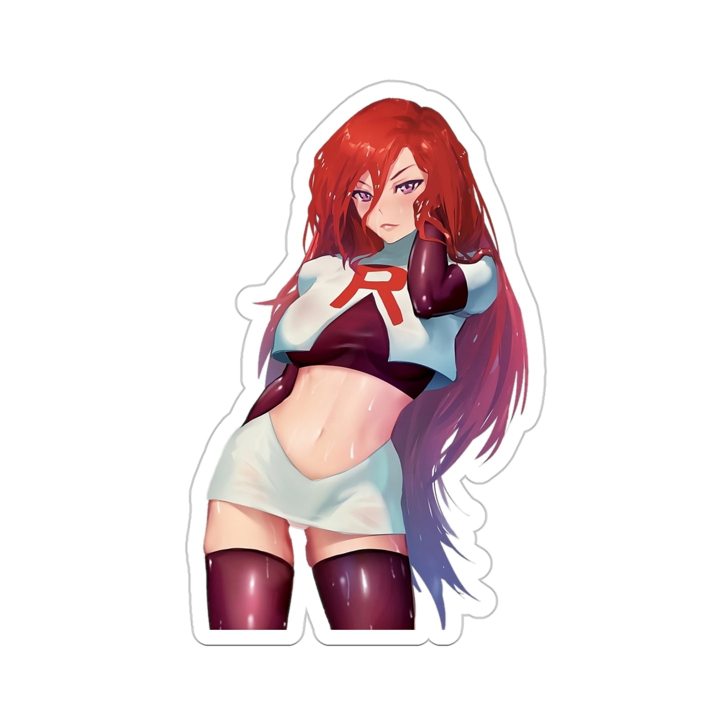 Lewd JEssie Sticker | Lewd Anime Sticker | Funny Sticker | Otaku | Waifu | Uncensored Anime | Sexy Anime Sticker | Ginger | Red Hair | Red Head