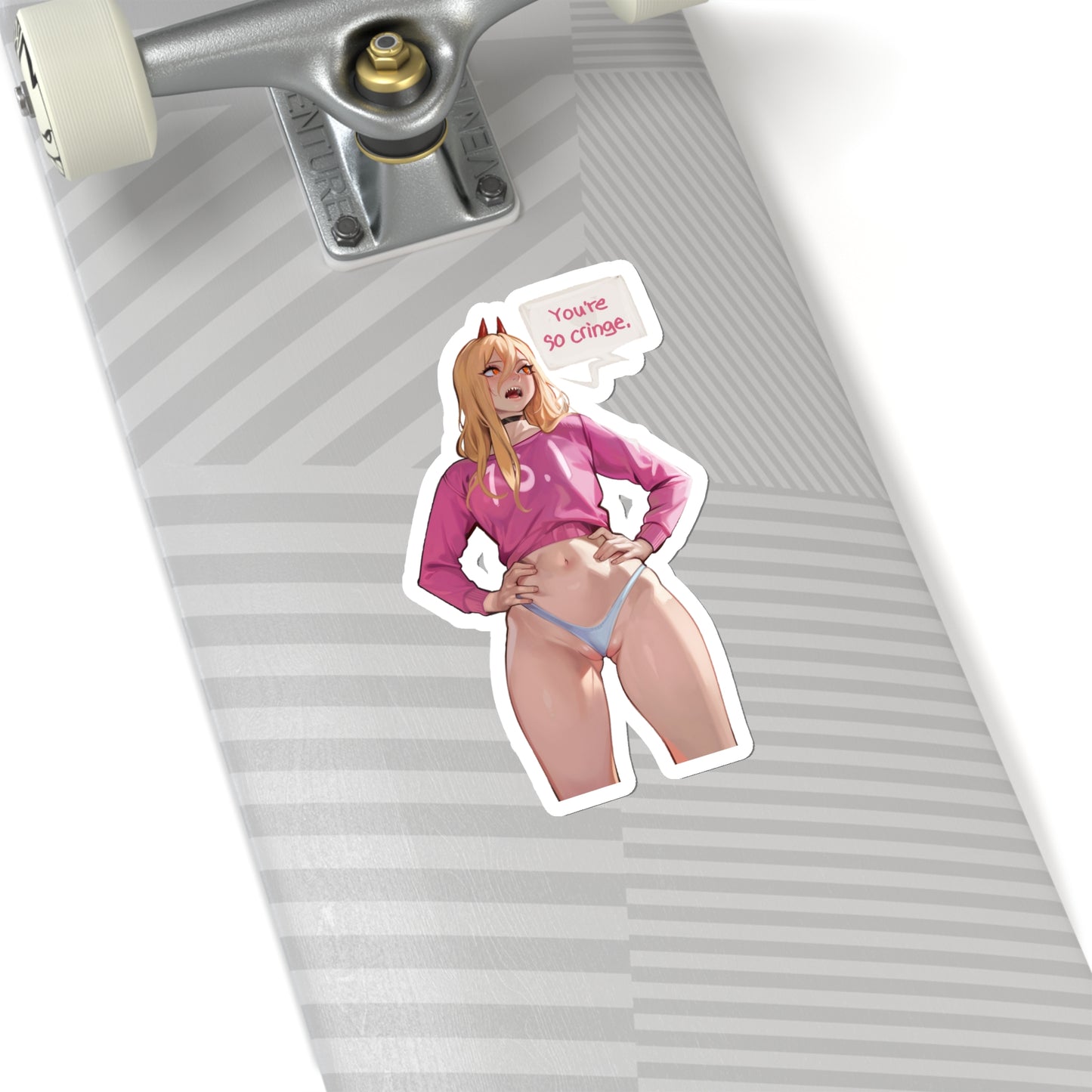 Sexy Power Sticker | You Are So Cringe | Funny Anime Sticker | Chainsaw Sticker | Power | Sexy Anime Sticker | Lewd Anime Sticker | Otaku | Waifu