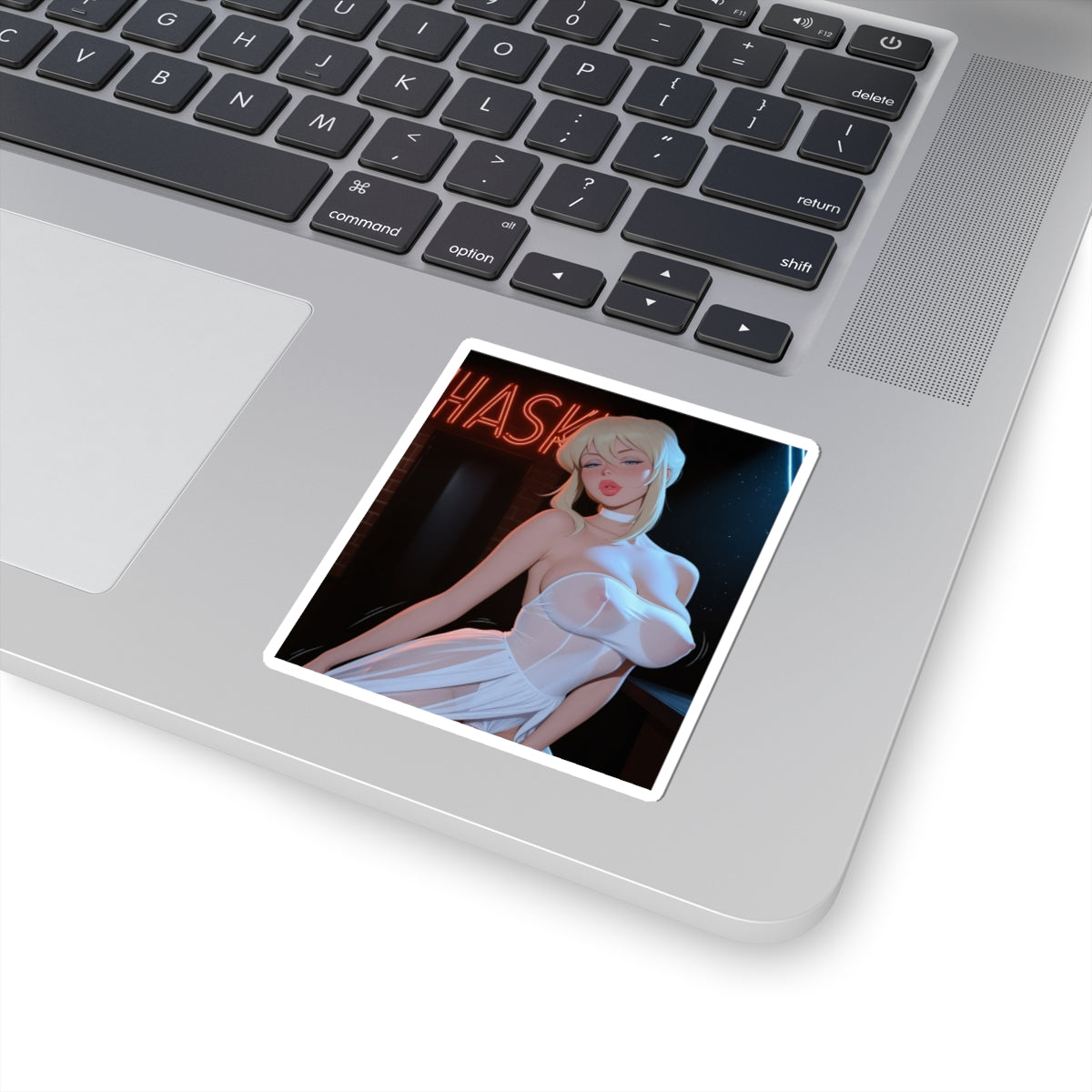 Lewd Sticker | Blod White Dress | Hentai NSFW Sticker | Stripper