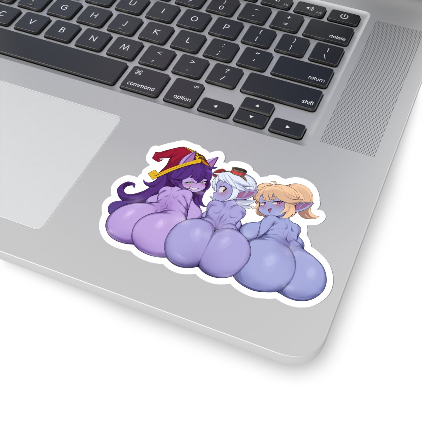 Lewd Lulu Poppy Tristana Sticker | Lol Sticker | Ass | Big Ass | Uncensored Anime | Lewd | Waifu | Otaku