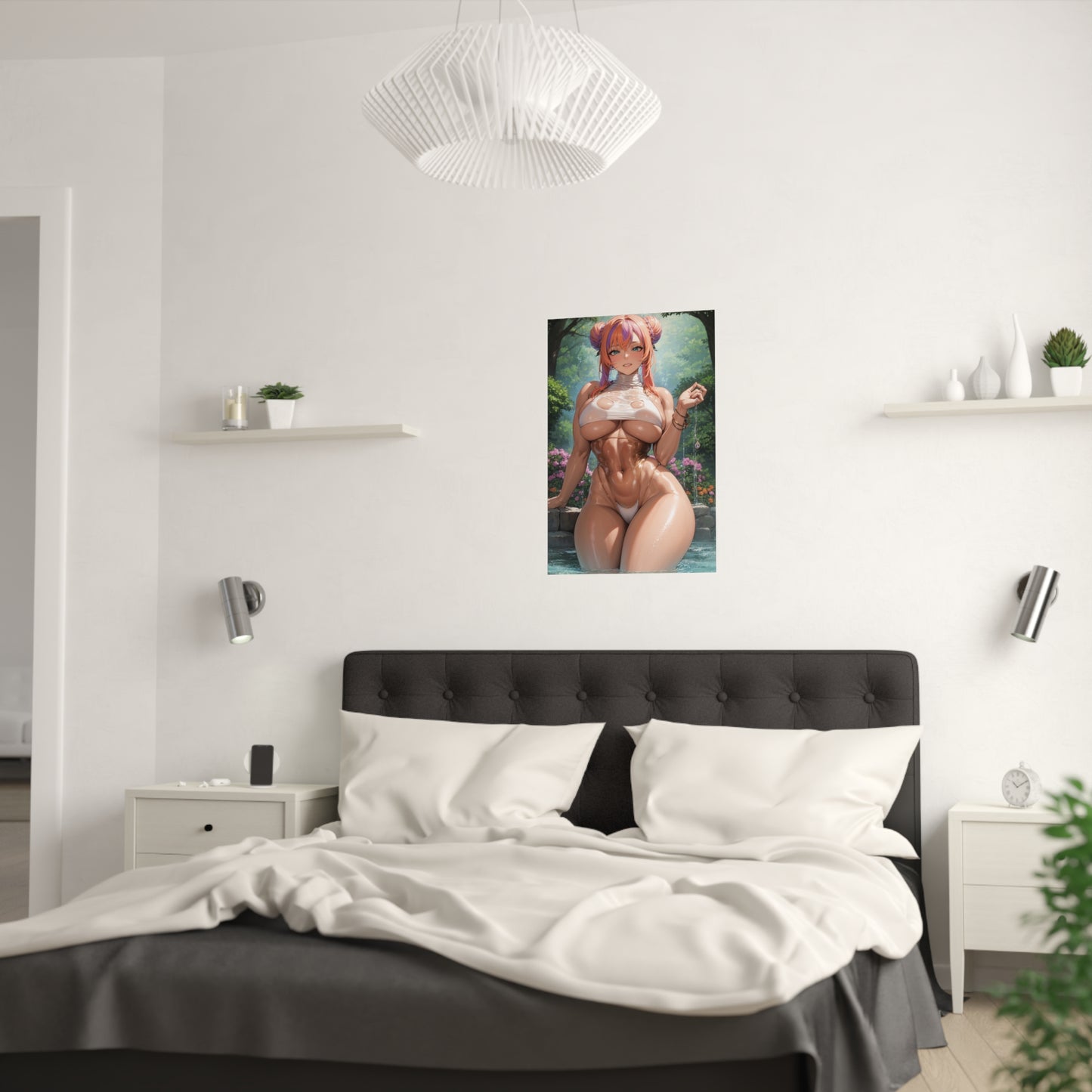 Waifu Poster | Hot Anime Girl | Huge Tits | Busty Anime GIrl | Big Tits | Ecchi | Waifu | Ahegao | Sexy Poster | Erotic