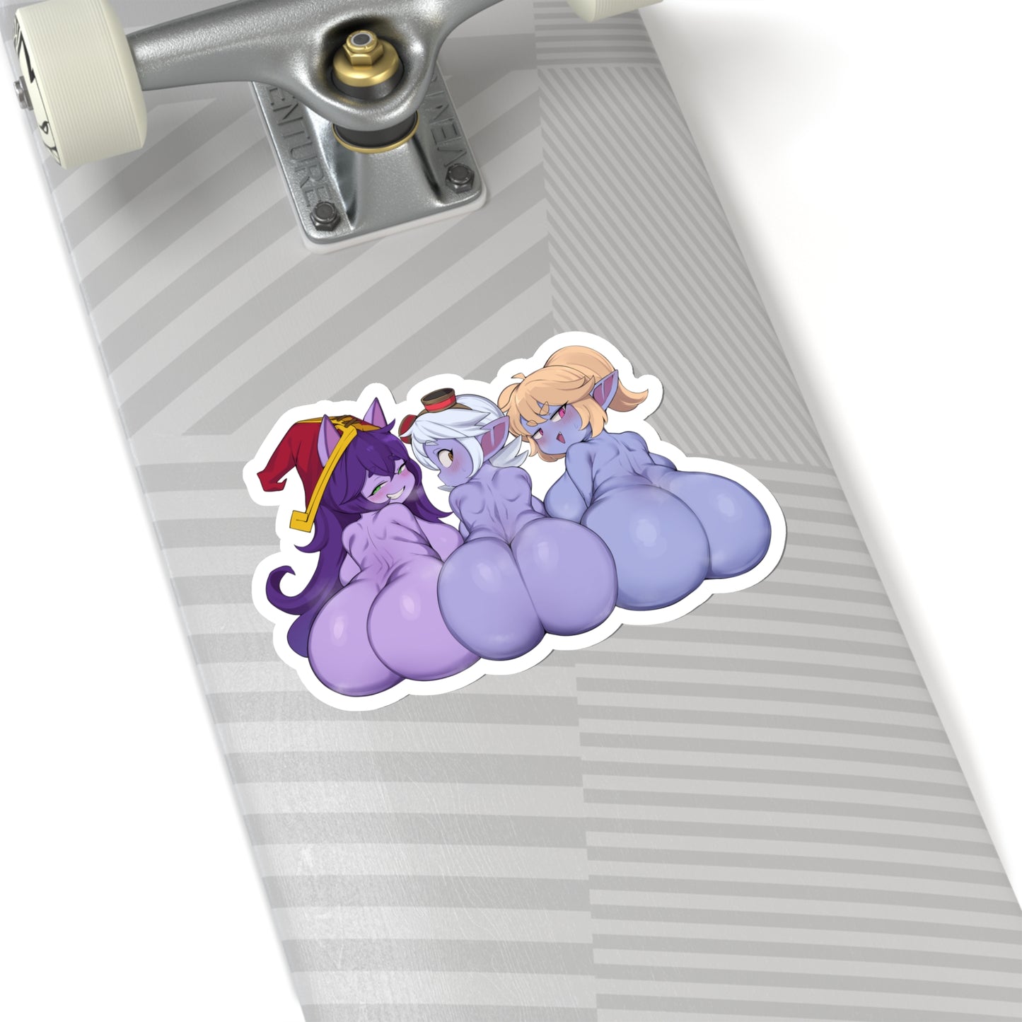 Lewd Lulu Poppy Tristana Sticker | Lol Sticker | Ass | Big Ass | Uncensored Anime | Lewd | Waifu | Otaku