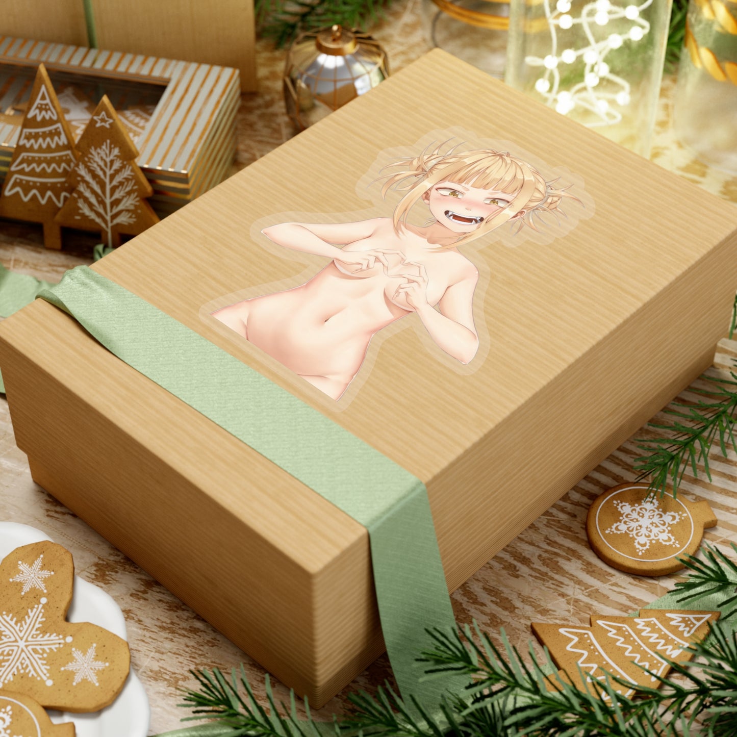 Lewd Himiko Toga Sticker | Love | Heart | Small Tits | Kiss-Cut Sticker | MHA Sticker | Uncensored Anime | Sexy Anime Sticker | Lewd Anime Sticker | Otaku | Waifu