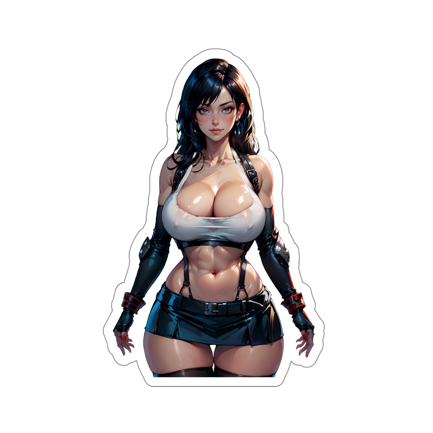Sexy Tifa Sticker | Sexy Anime Sticker | Lewd Sticker | Lewd Anime Sticker | Fantasy Sticker | Retro Video Game
