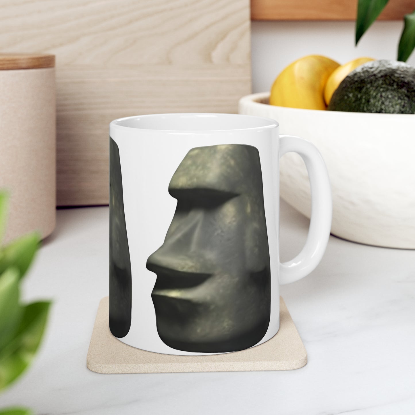 Easter Island Mug | Emoji Meme Mug | Moai Meme Mug | Funny Mug | Moai Emoji | Moyai Emoji | Moai Statue in Tokyo