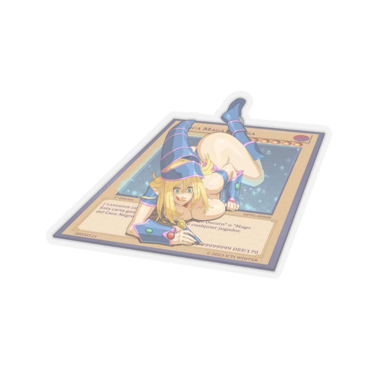 Lewd Anime Girl Sticker | Hentai Sticker | Lewd | Rule 34 | Otaku | Waifu | Magician Girl | YGO | Fantasy | Retro