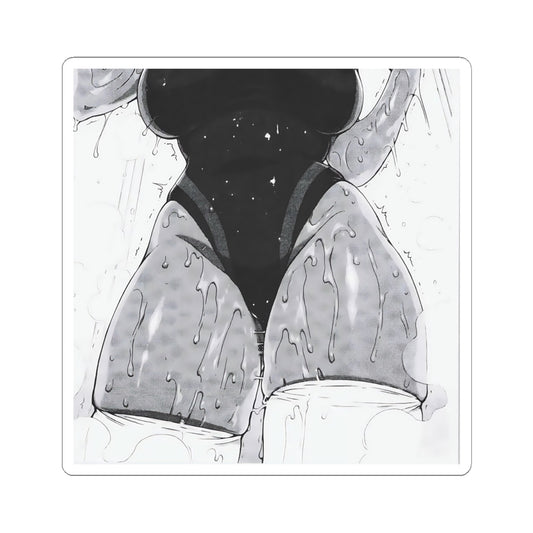 Sweaty Thighs Sticker | Aesthetic Ecchi | Black And White