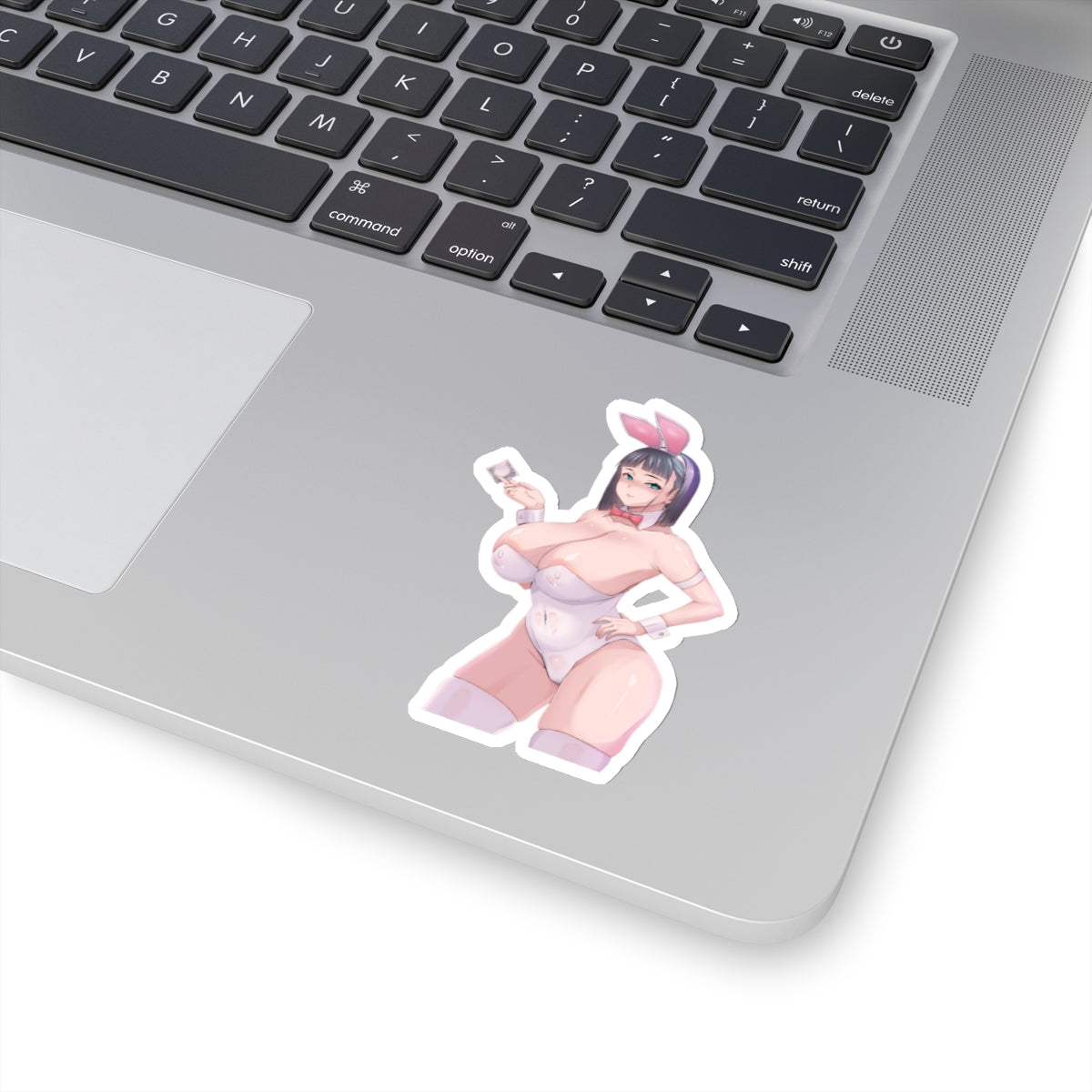 Lewd Anime Girl Sticker | Hentai Sticker | Lewd | Rule 34 | Otaku | Waifu | Leather | Bunny Costume | Condom | Big Tits