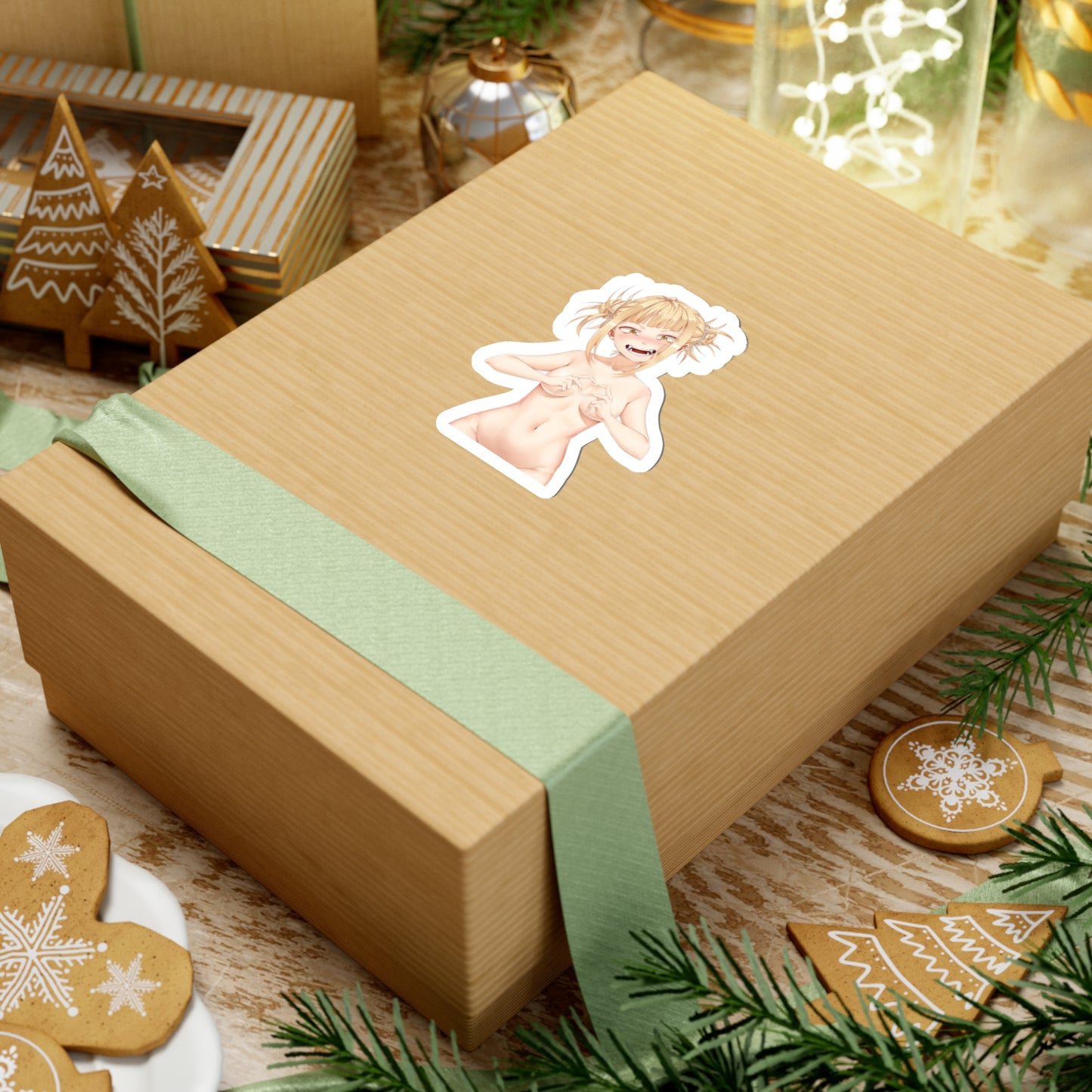 Lewd Himiko Toga Sticker | Love | Heart | Small Tits | Kiss-Cut Sticker | MHA Sticker | Uncensored Anime | Sexy Anime Sticker | Lewd Anime Sticker | Otaku | Waifu