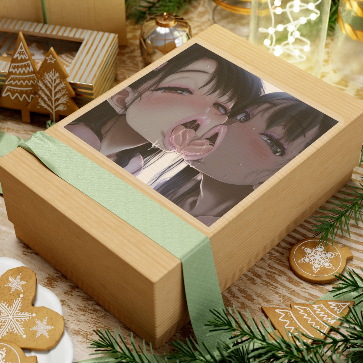 Yuri Kiss Sticker | Hentai | Lesbian