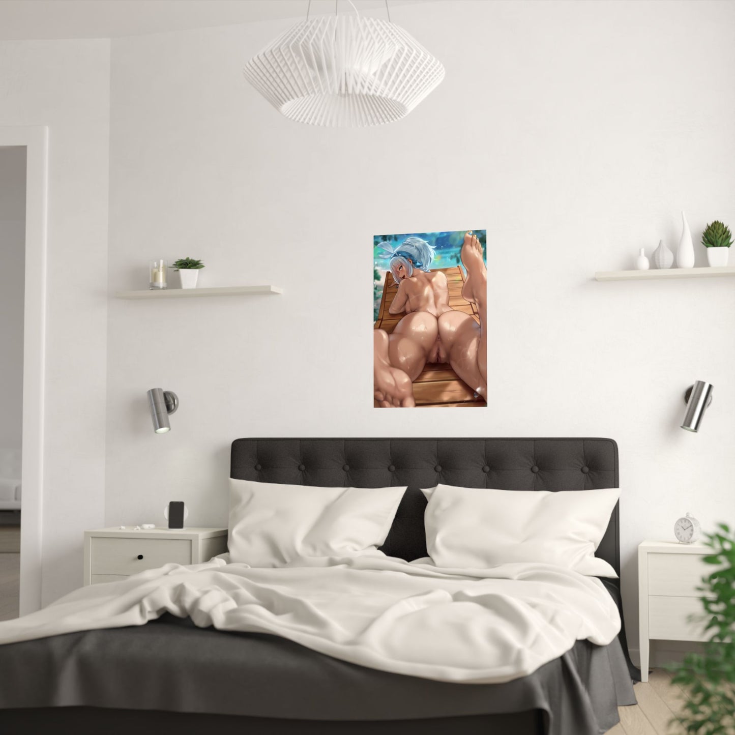 Lewd Waifu Poster | Hot Anime Girl | Sexy Poster | Erotic | Ecchi Poster