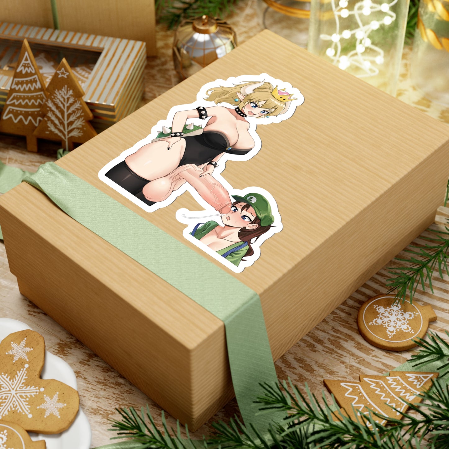 Lewd Bowsette Sticker | Futa | Futanari | Huge Dick | Kiss-Cut Sticker | Lewd Bowsette | Otaku | Waifu | Tits | Uncensored Anime | Big Cock | Mario | Sexy Anime Sticker | Funny Sticker