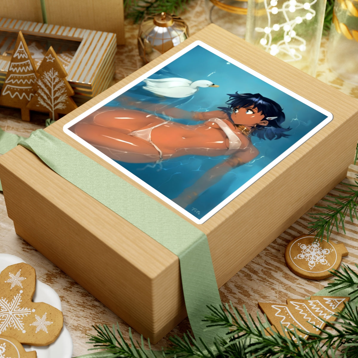 Sexy Waifu Sticker | Nadia | Yuri | Brown Skin
