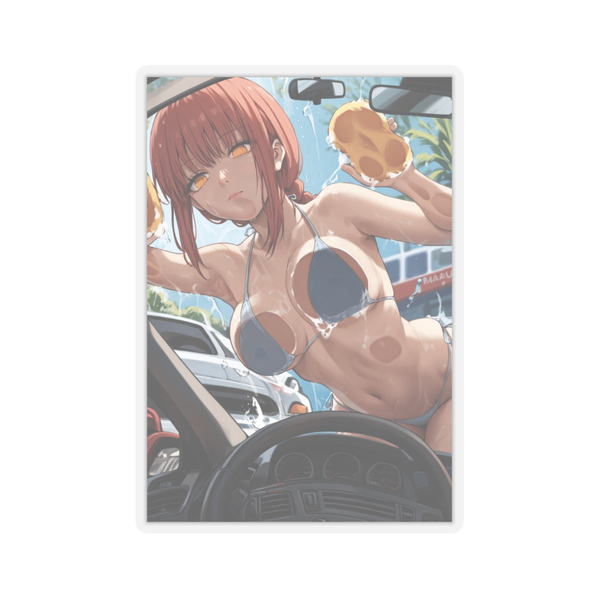 Car Wash Hentai Sticker | Funny | Hentai NSFW Sticker