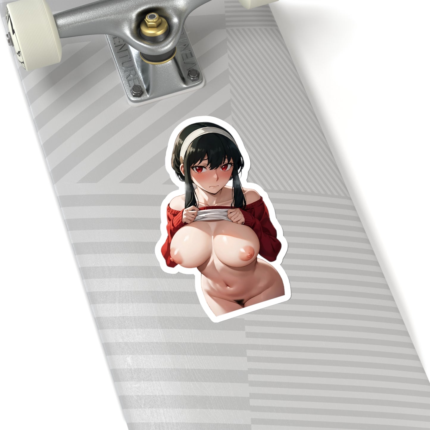 Lewd Waifu Sticker | Naked Yor | Uncensored Anime | Lewd | Rule 34 Yor | Ecchi | Yor Sticker