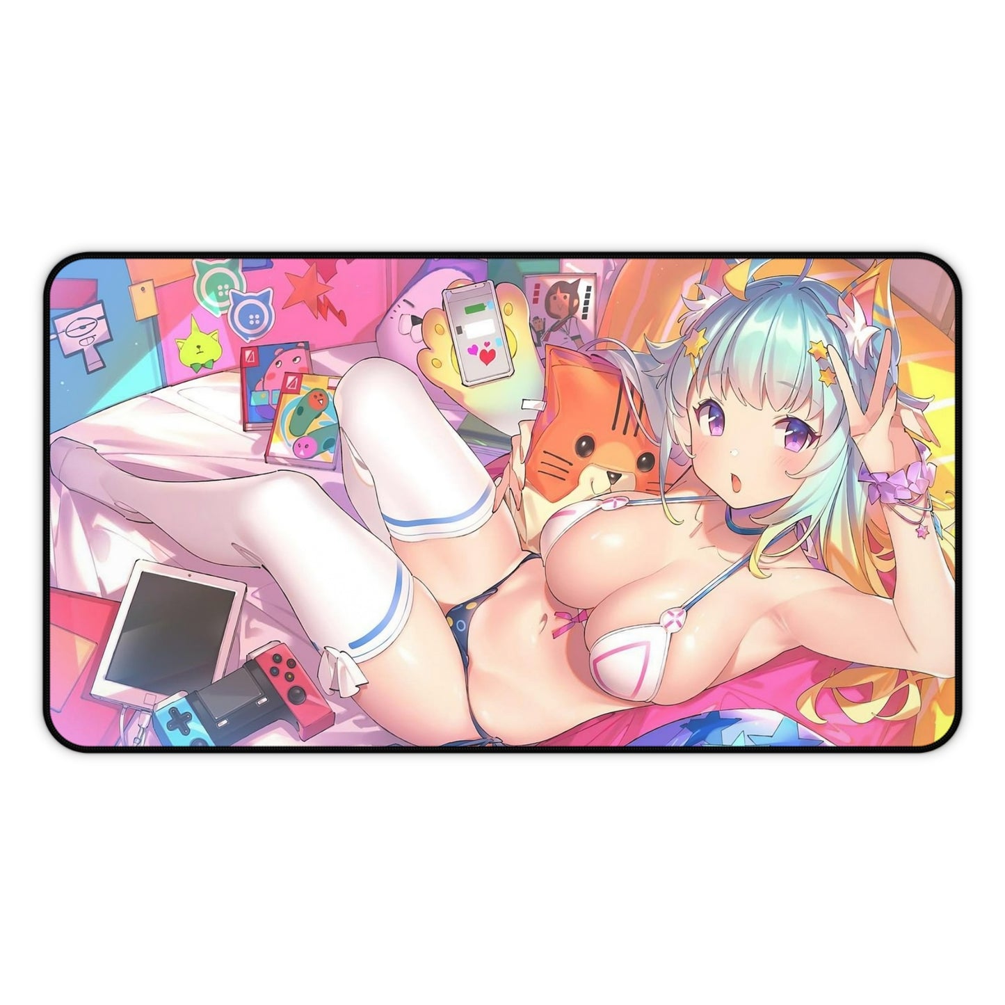 Sexy Anime Mouse Pad | Hot Gamer Girl | Sexy Anime Girl | Big Boobs | Kawaii | Ecchi | Waifu | Ahegao | Sexy Playmat | Erotic | Tits