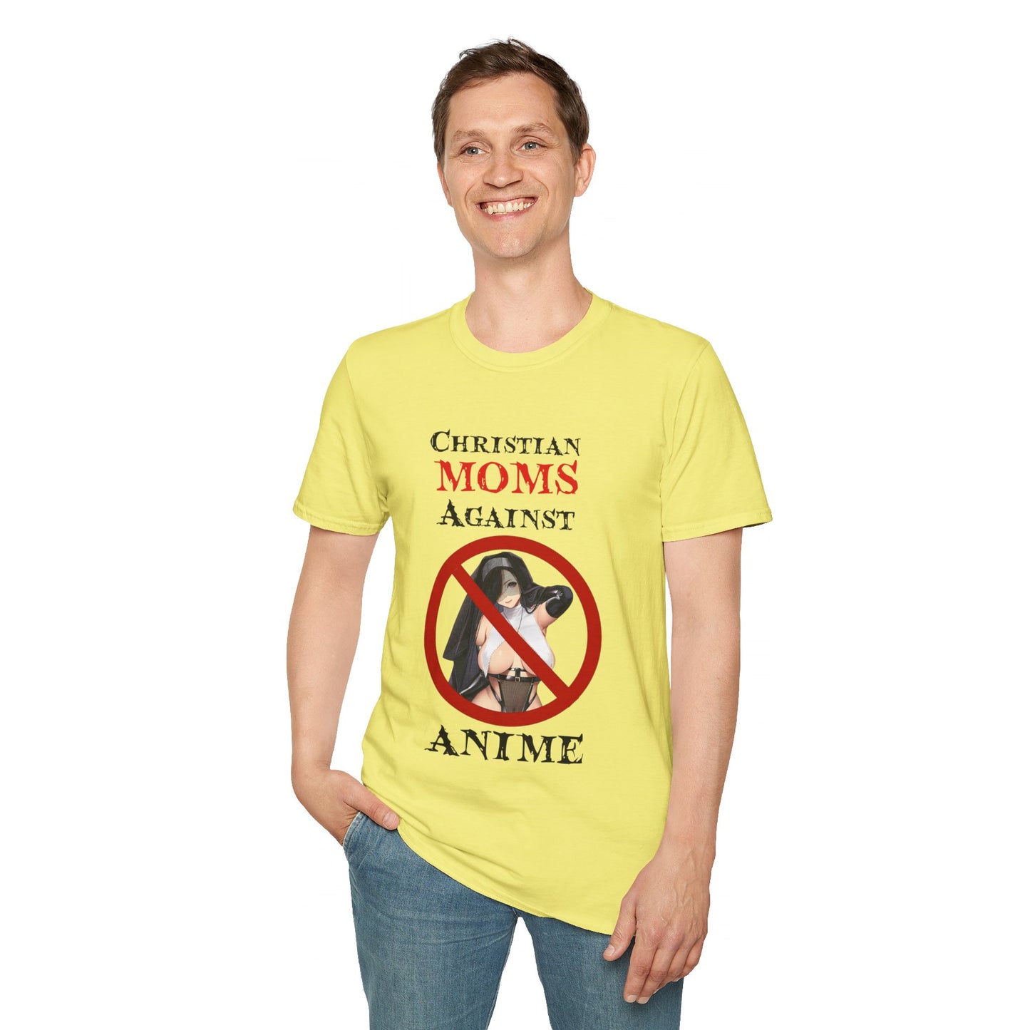 Christian Moms Against Anime | Funny Anime Shirt | Funny Tee | Weeb | Otaku | Funny