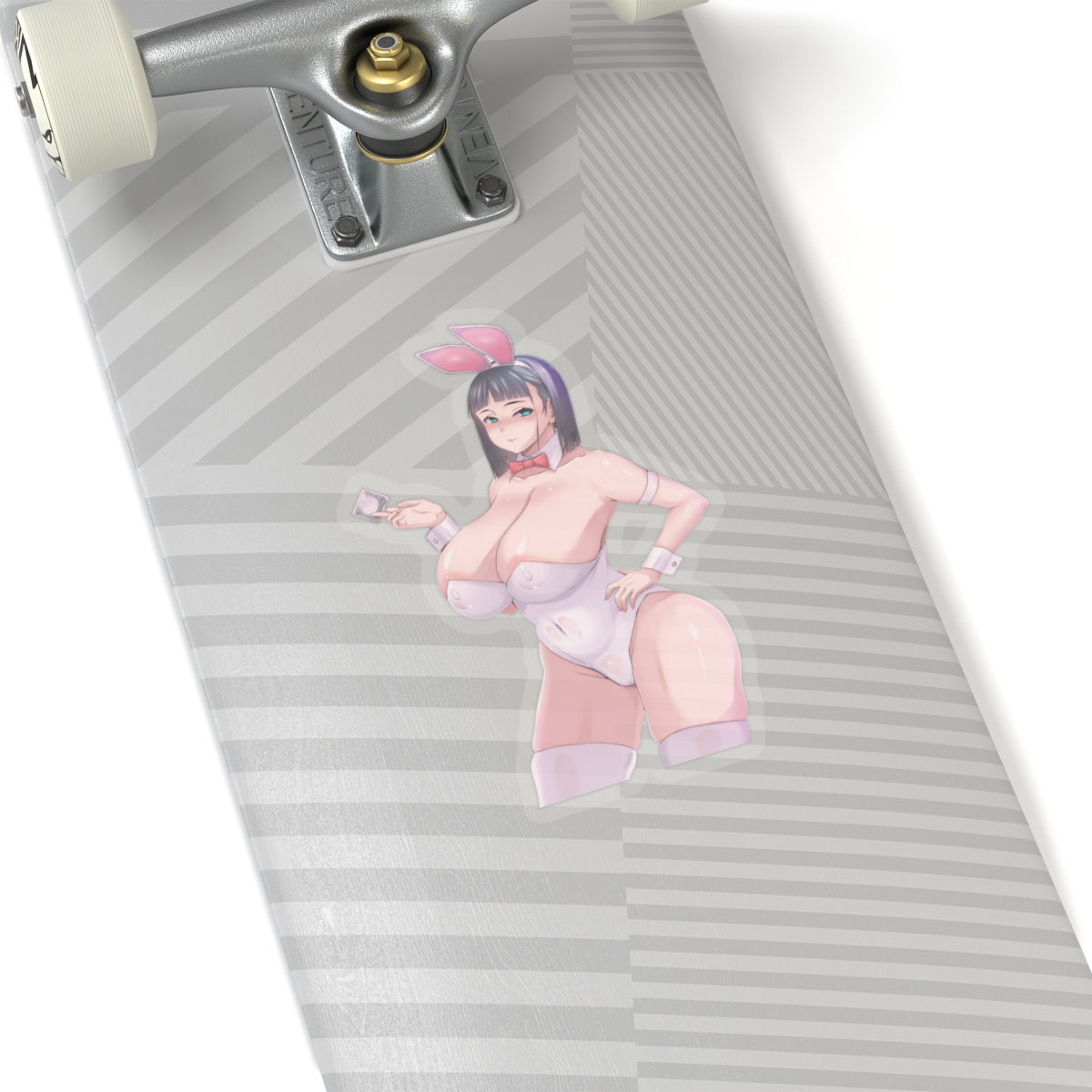 Lewd Anime Girl Sticker | Hentai Sticker | Lewd | Rule 34 | Otaku | Waifu | Leather | Bunny Costume | Condom | Big Tits