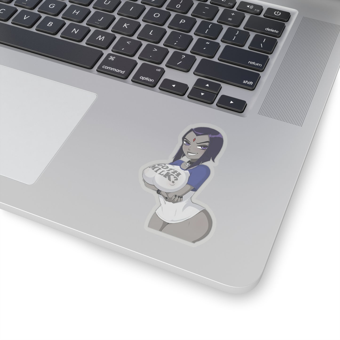 Lewd Raven Sticker | Big Boobs | Goth Milk | Sexy Raven Sticker | Sexy Anime Sticker | Lewd Anime Sticker | Otaku | Waifu | Ecchi | Emo | Goth