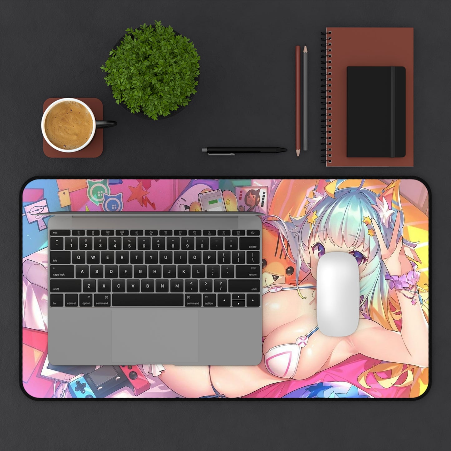 Sexy Anime Mouse Pad | Hot Gamer Girl | Sexy Anime Girl | Big Boobs | Kawaii | Ecchi | Waifu | Ahegao | Sexy Playmat | Erotic | Tits