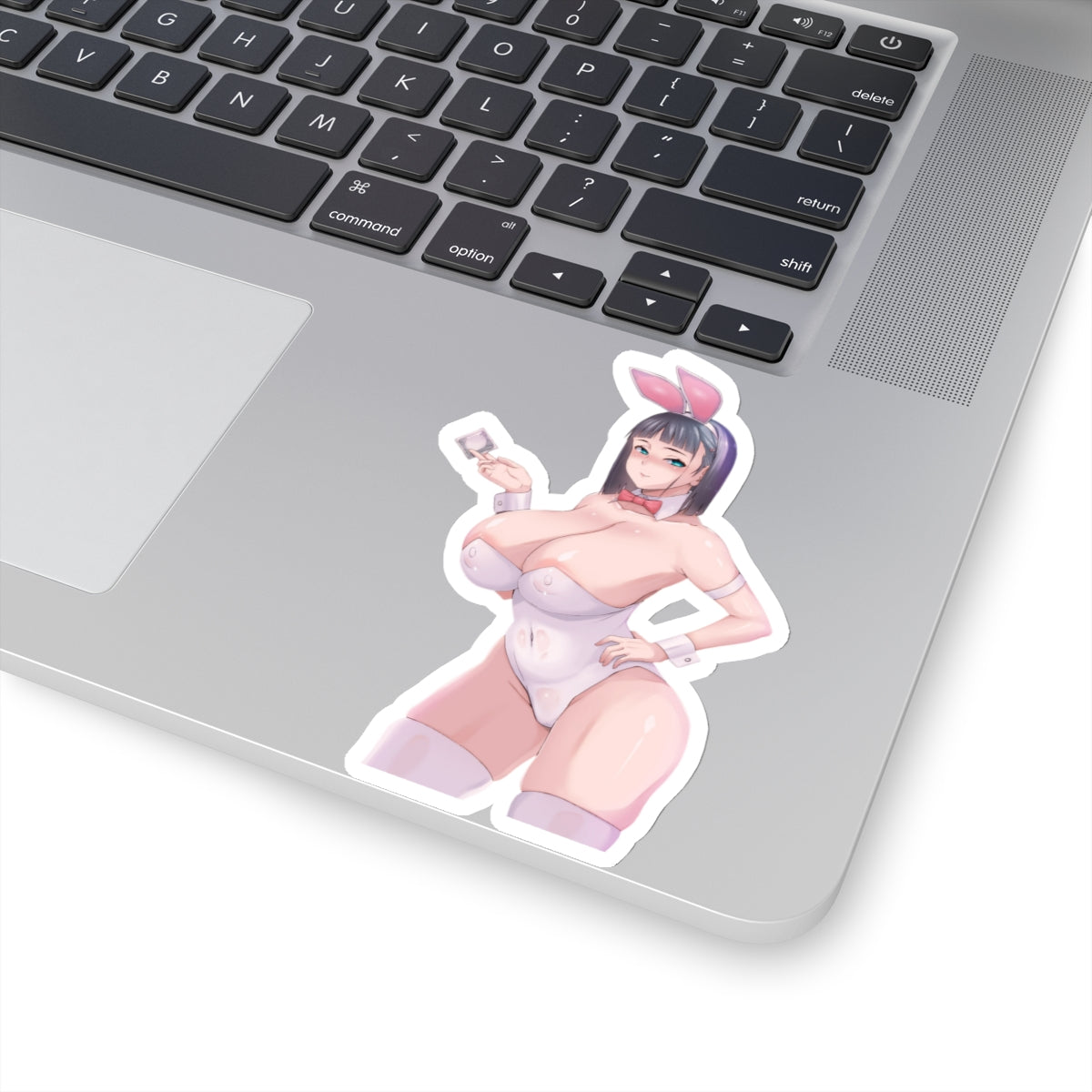 Lewd Anime Girl Sticker | Hentai Sticker | Lewd | Rule 34 | Otaku | Waifu | Leather | Bunny Costume | Condom | Big Tits