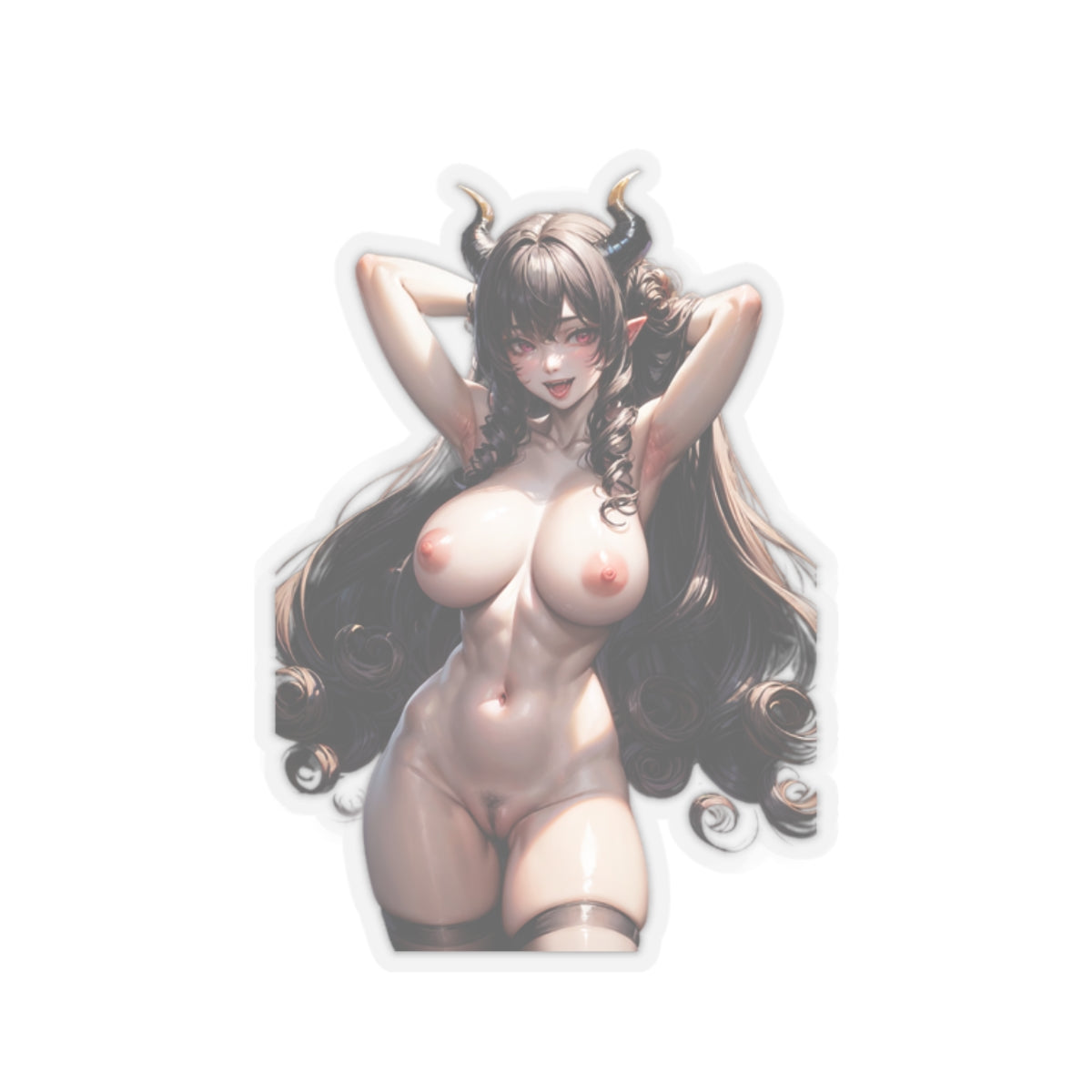 Sexy Anime Sticker | Mona Megistus | Lewd Anime Sticker | Lewd Sticker | Sexy Waifu Sticker | Nude Anime Girl | FairyAI