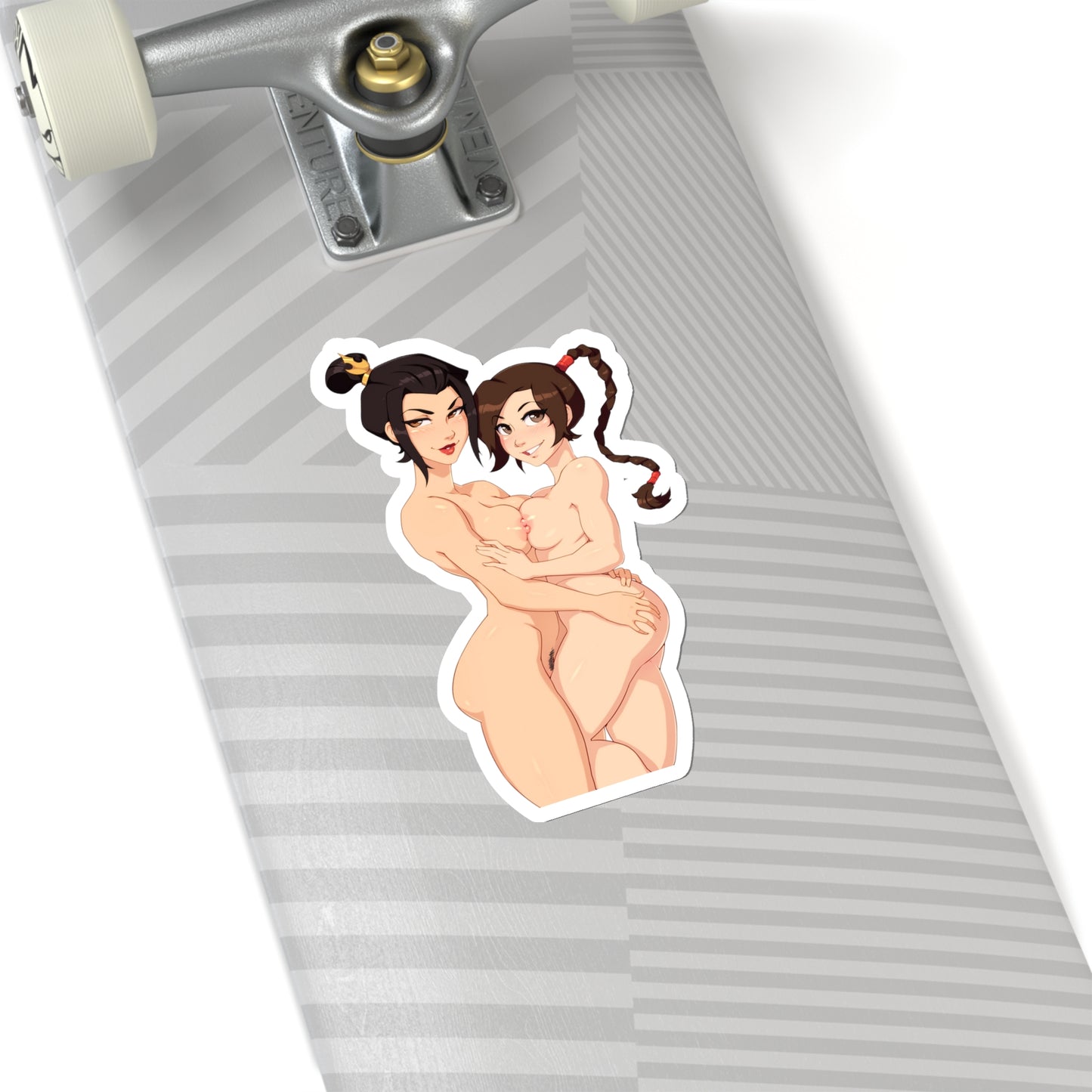 Lewd Azula and Ty Lee Sticker | Tits | Kiss-Cut Sticker | Avatar Sticker | Uncensored Anime | Lesbian | Yuri | Sexy Anime Sticker | Lewd Anime Sticker | Otaku | Waifu | Naked Anime Girls
