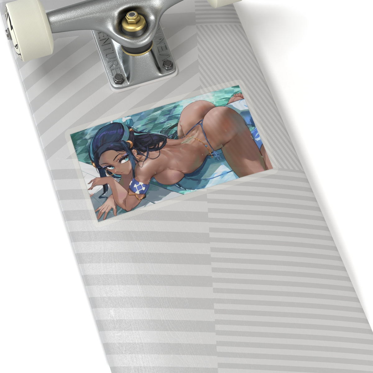 Hentai Sticker | Ebony | Hentai NSFW Sticker | Ecchi | Pool | Brown skin