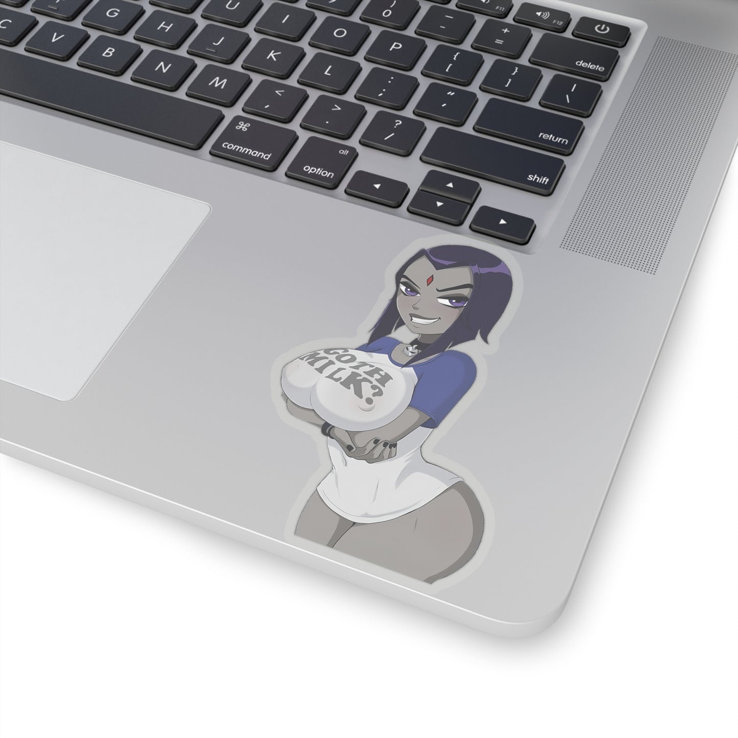 Lewd Raven Sticker | Big Boobs | Goth Milk | Sexy Raven Sticker | Sexy Anime Sticker | Lewd Anime Sticker | Otaku | Waifu | Ecchi | Emo | Goth