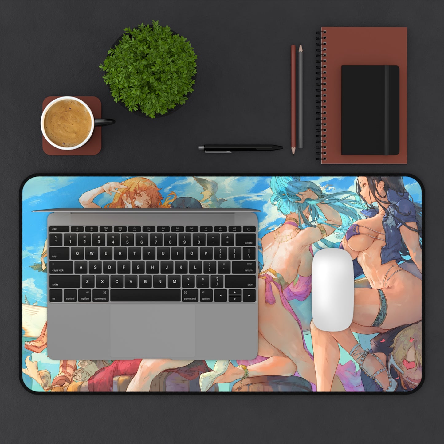 Sexy Anime Mousepad | Pirates Hentai Mousepad | Lewd Anime Mousepad | Harem | Oppai