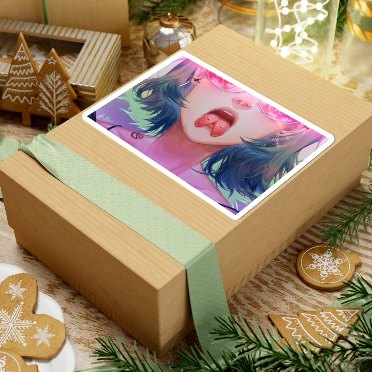 Lewd Tounge Sticker | Tounge Splitting