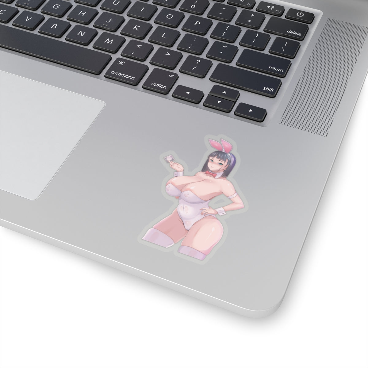 Lewd Anime Girl Sticker | Hentai Sticker | Lewd | Rule 34 | Otaku | Waifu | Leather | Bunny Costume | Condom | Big Tits
