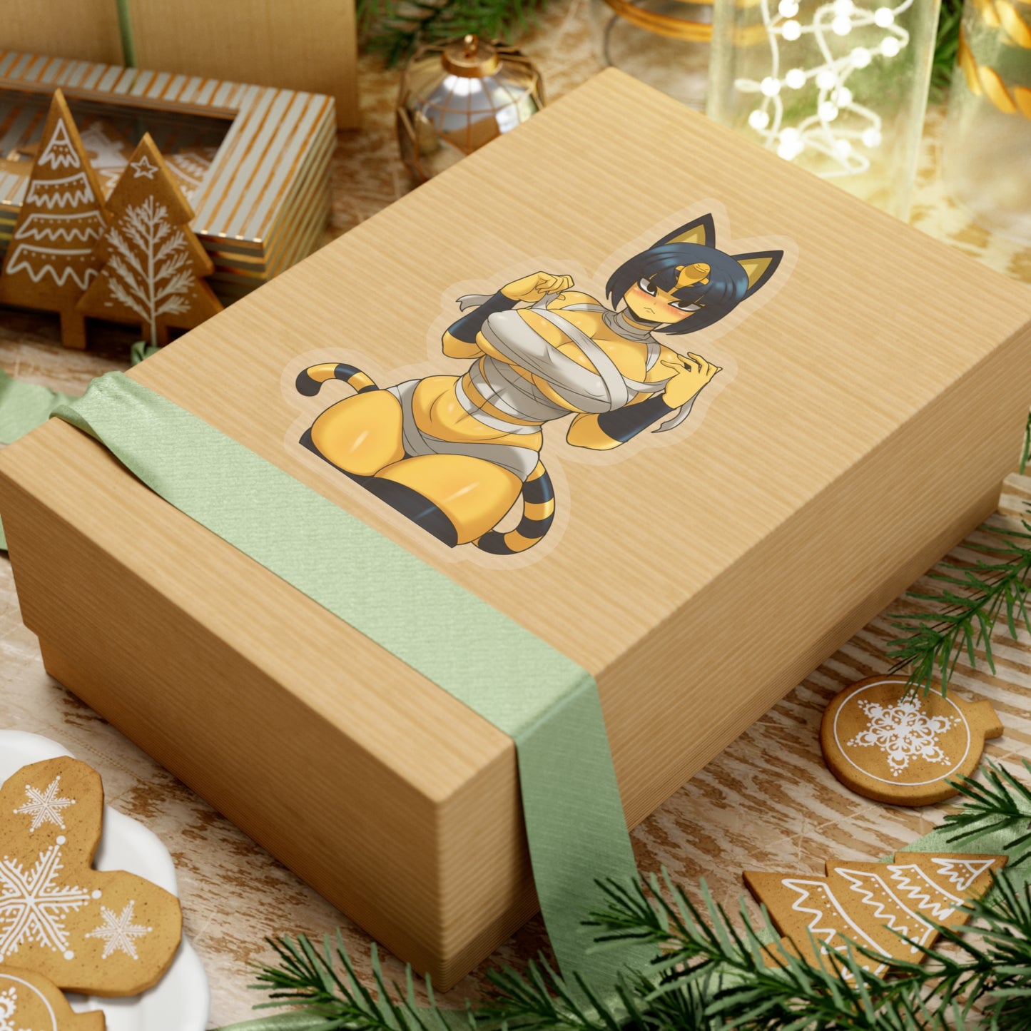 Lewd Ankha Sticker | Kiss-Cut Sticker | Sexy Anime Sticker | Lewd Anime Sticker | Lewd | Waifu | Otaku | Furry