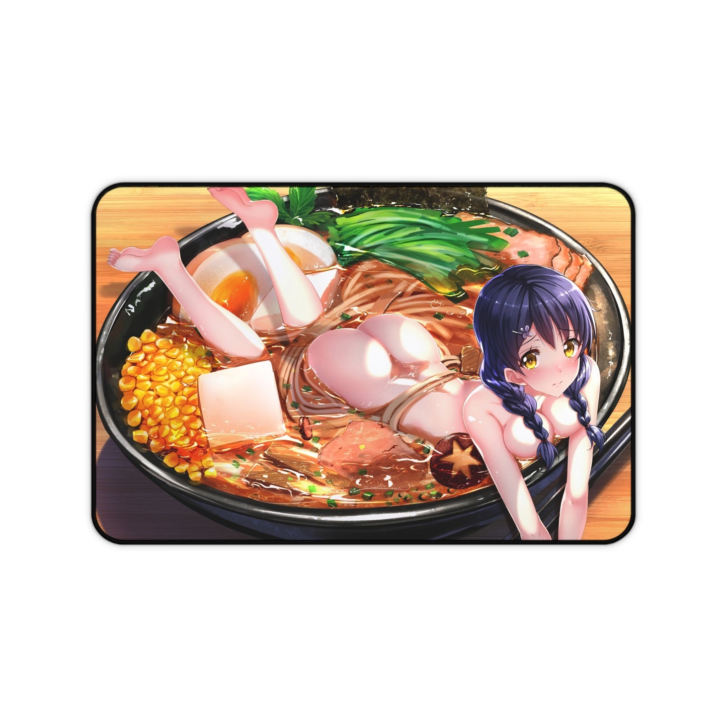 Lewd Mouse Pad | Food Wars | Food Wars Sexy Mousepad | Megumi Tadokoro | Sexy Ramen Desk Mat | Ecchi Playmat | Ecchi | Waifu