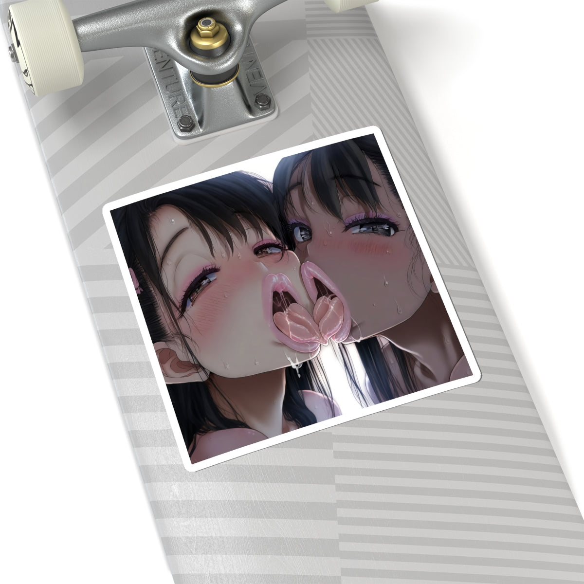 Yuri Kiss Sticker | Hentai | Lesbian