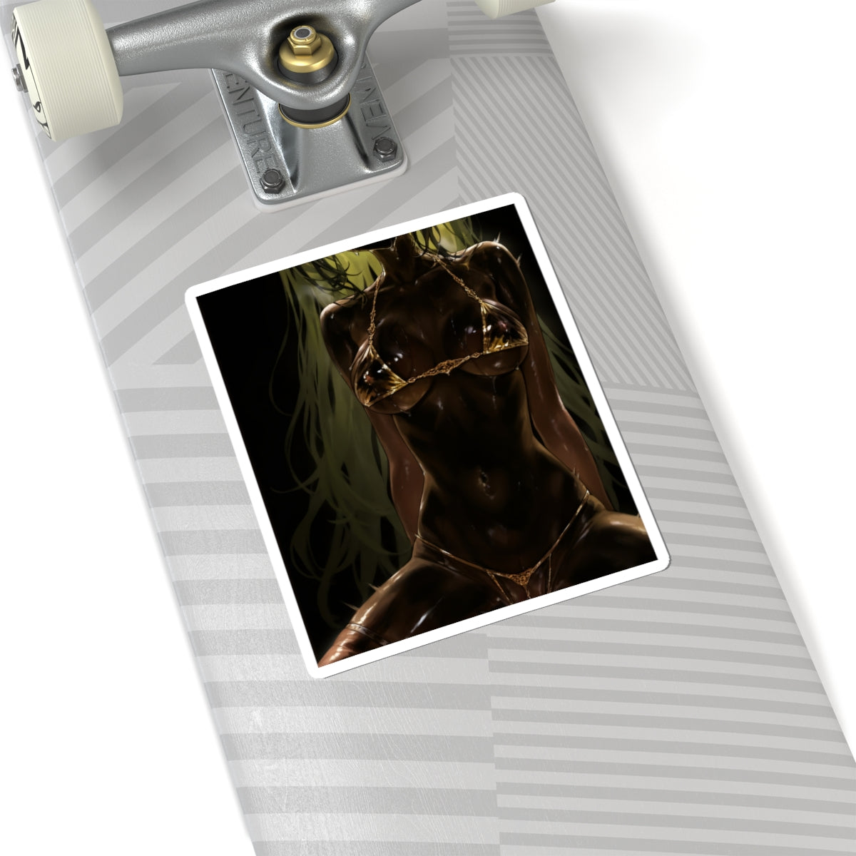 Sexy Waifu Sticker | Black | Hentai | Oppai
