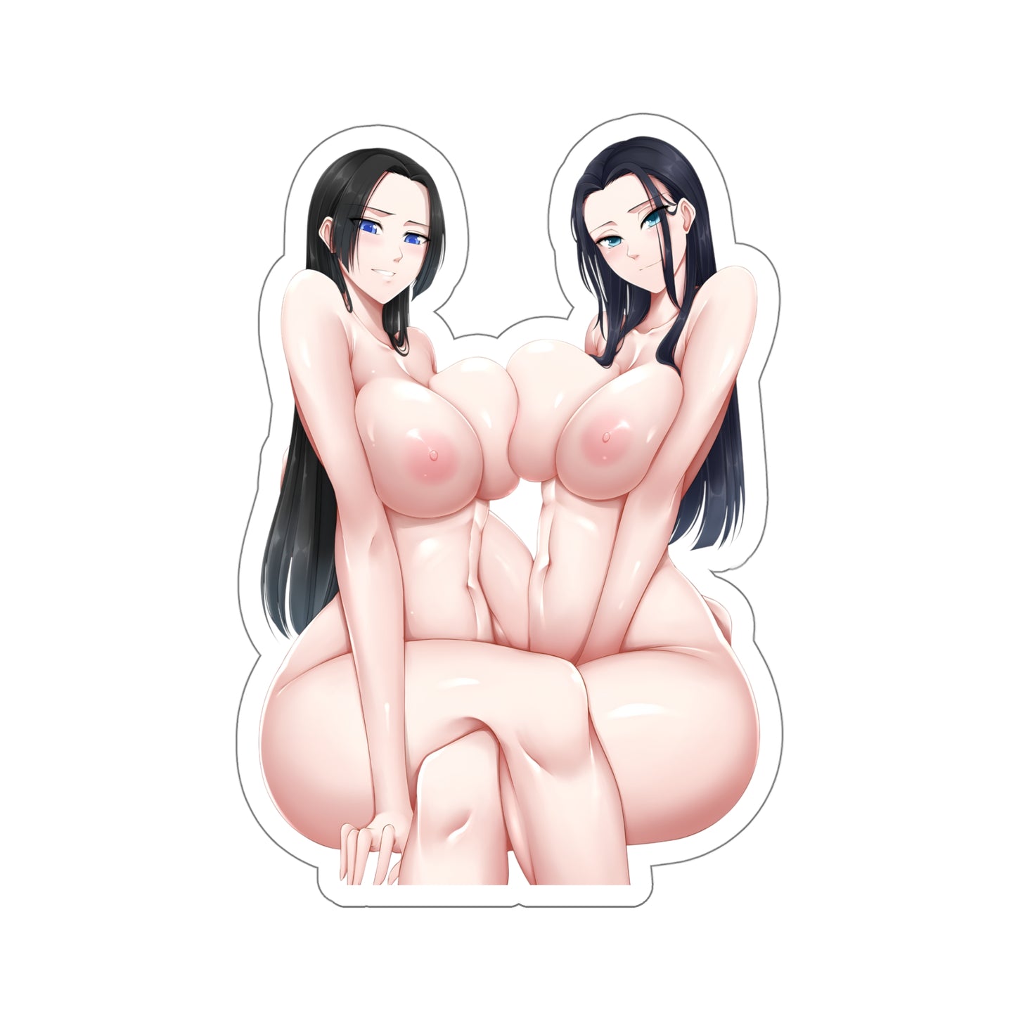 Sexy Anime Sticker | Boa Hancock | Nico Robin | Lewd Anime Sticker | Lewd Sticker | Sexy Waifu Sticker | Yuri | Lesbian