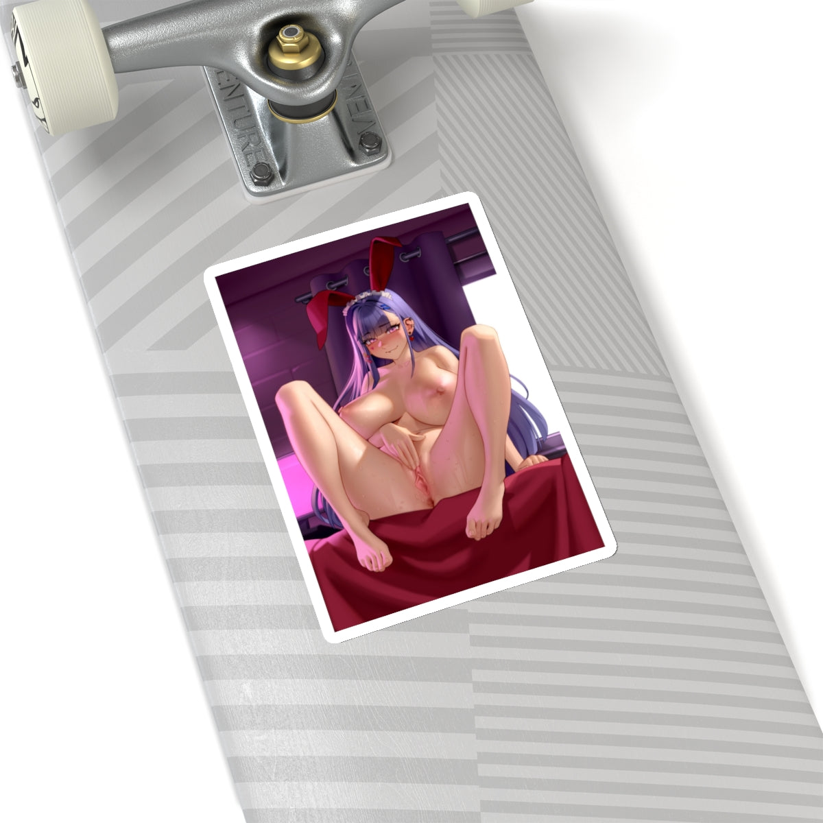 Sexy Bunny Girl Sticker | Akuma Nihmune Masturbating | Lewd Sticker | Lewd Anime Sticker | Masturbation | Bunny Ears | Sexy Waifu