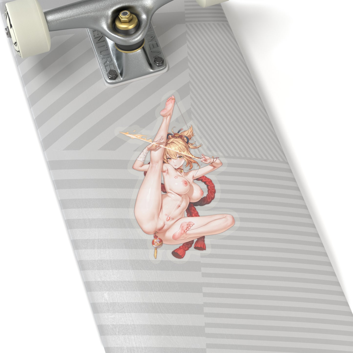 Lewd Yoimiya Sticker | Yoimiya Sticker | Sexy Anime Sticker | Lewd Anime Sticker | Waifu | Otaku | Genshin Impact | Bow | Arrow | Blond Hair | Feet